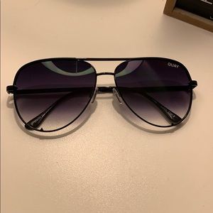 Quay black fade high key sunglasses
